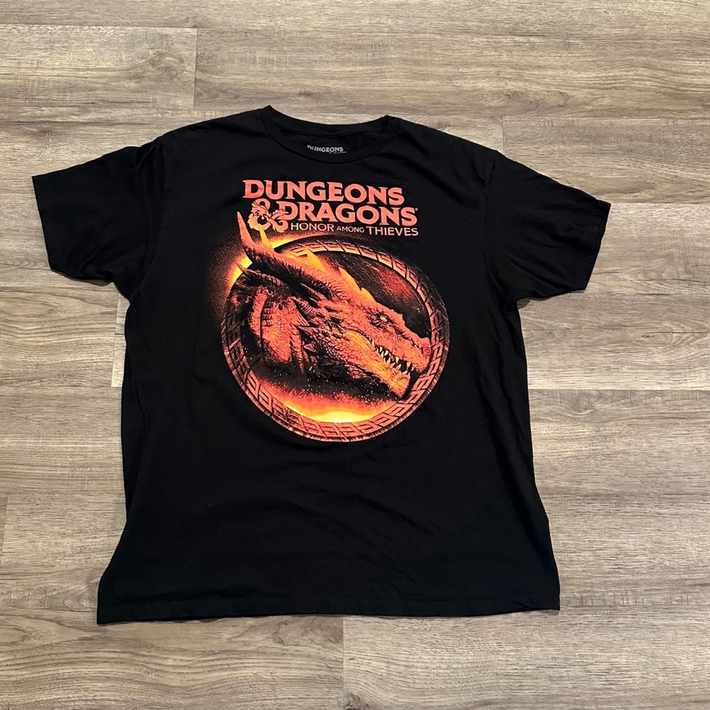 Dungeons & Dragons Honor Among Thieves Movie Graphic T-Shirt Black Mens XL 2023 - Picture 1 of 5